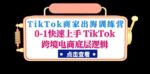 《免费项目》TikTok商家出海训练营：0-1快速上手 TikTok跨境电商底层逻辑-赵富贵副业